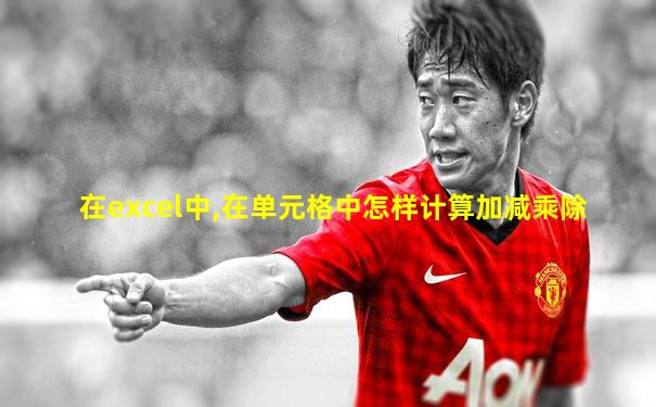 在excel中,在单元格中怎样计算加减乘除