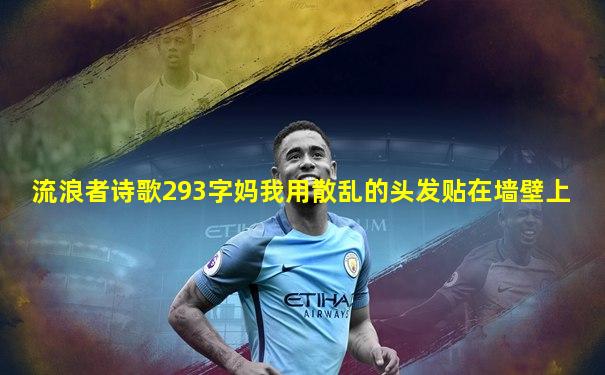 流浪者诗歌293字妈我用散乱的头发贴在墙壁上
