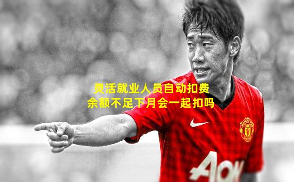 灵活就业人员自动扣费余额不足下月会一起扣吗