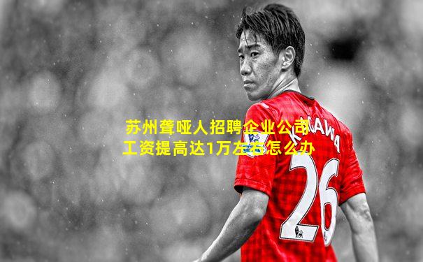 苏州聋哑人招聘企业公司工资提高达1万左右怎么办